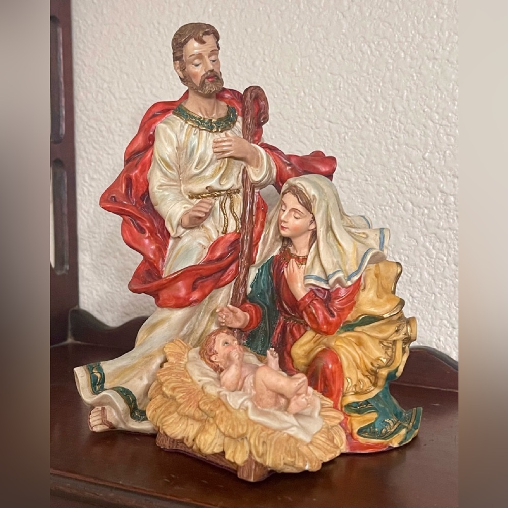 Vintage Kurt Adler Holy Family Nativity Candle Holder